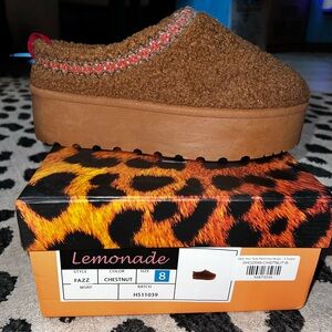 Lemonade Chestnut Platform Shoes